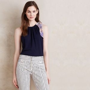 Anthropologie Deletta Avondale Tie-Neck Tank